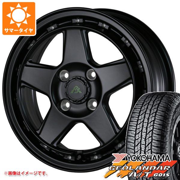 【タイヤ交換対象】キャリイ DA16T用 2025年製 サマータイヤ ヨコハマ ジオランダー A/T G015 165/60R15 77H ブラックレター ドゥオール フェニーチェ クロス XC5 5.0-15 タイヤホイール4本セット
