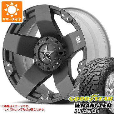 5本セット ジープ ラングラー JK/JL系用 サマータイヤ グッドイヤー ラングラー デュラトラック LT265/70R17 121/118Q KMC XD775 ロックスター タイヤホイール5本セット