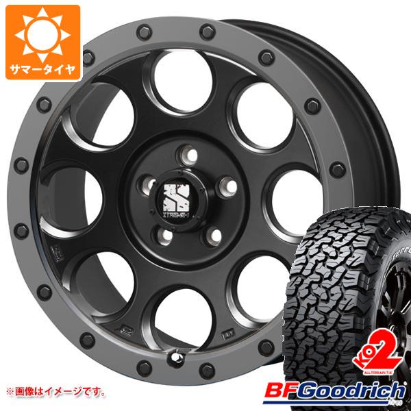 【タイヤ交換対象】ジープ ラングラー JK/JL系用 サマータイヤ BFグッドリッチ オールテレーンT/A KO2 33x12.50R17LT 120S ブラックレター MLJ エクストリームJ XJ03 タイヤホイール4本セット