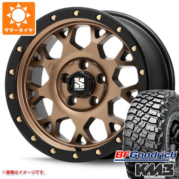 【タイヤ交換対象】ジープ ラングラー JK/JL系用 サマータイヤ BFグッドリッチ マッドテレーンT/A KM3 LT265/70R17 121/118Q MLJ エクストリームJ XJ04 タイヤホイール4本セット