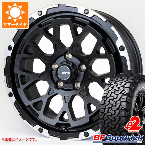 【タイヤ交換対象】5本セット ジープ ラングラー JK/JL系用 サマータイヤ BFグッドリッチ オールテレーンT/A KO2 35x12.50R17LT 121R ホワイトレター エアージー ロックス タイヤホイール5本セット