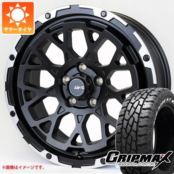 【タイヤ交換対象】エクリプスクロス GK系用 サマータイヤ グリップマックス マッドレイジ R/T MAX LT215/70R16 100/97R ホワイトレター エアージー ロックス 7.0-16 タイヤホイール4本セット
