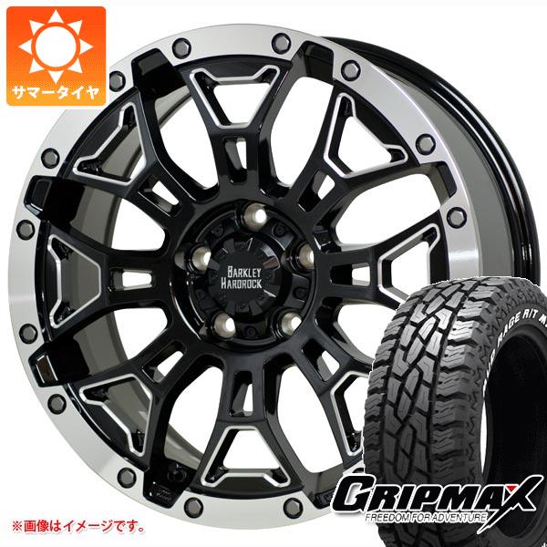 【タイヤ交換対象】T31エクストレイル用 サマータイヤ グリップマックス マッドレイジ R/T MAX LT225/70R16 102/99R ホワイトレター バークレイハードロック エルバート 7.0-16 タイヤホイール4本セット