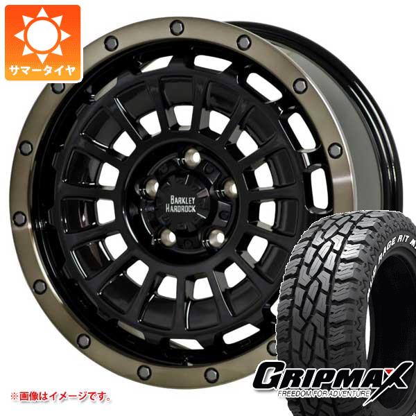 【タイヤ交換対象】エクリプスクロス GK系用 サマータイヤ グリップマックス マッドレイジ R/T MAX LT215/70R16 100/97R ホワイトレター バークレイハードロック ローガン 7.0-16 タイヤホイール4本セット