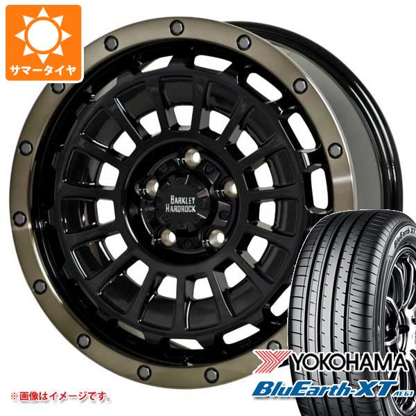 【タイヤ交換対象】エクリプスクロス GK系用 サマータイヤ ヨコハマ ブルーアースXT AE61 215/70R16 100H バークレイハードロック ローガン 7.0-16 タイヤホイール4本セット