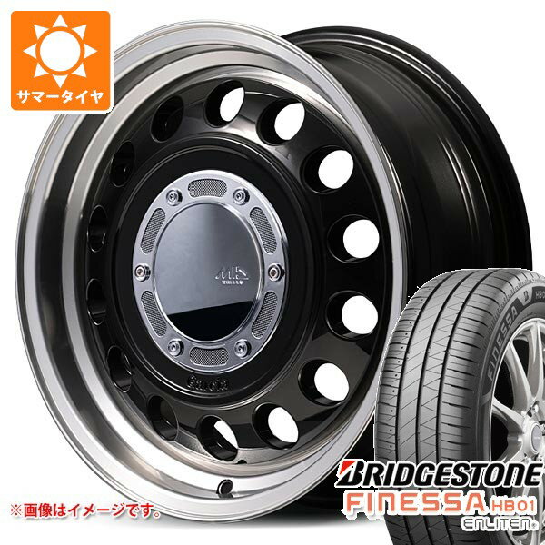 【タイヤ交換対象】スズキ エブリイワゴン DA17W用 サマータイヤ ブリヂストン フィネッサ HB01 165/60R14 75H ガルシア シスコ タイプ2 4.5-14 タイヤホイール4本セット