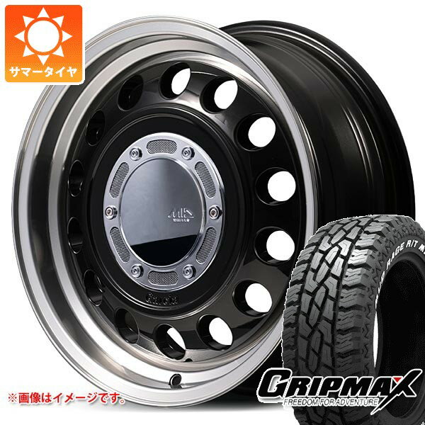 【タイヤ交換対象】スズキ エブリイバン DA17V用 サマータイヤ グリップマックス マッドレイジ R/T MAX 145R14C 85/83Q ホワイトレター ガルシア シスコ タイプ2 4.5-14 タイヤホイール4本セット