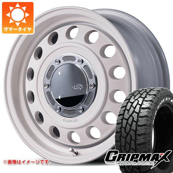 【タイヤ交換対象】5本セット スズキ ジムニー用 サマータイヤ グリップマックス マッドレイジ R/T MAX LT185/85R16 105/103Q ホワイトレター ガルシア シスコ タイプ2 5.5-16 タイヤホイール5本セット