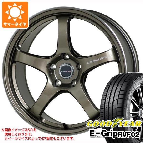 Rakuten - 【タイヤ交換対象】サマータイヤ 225/55R17 101V XL グッドイヤー エフィシエントグリップ RVF02 クロススピード ハイパーエディション CR5 7.5-17 タイヤホイール4本セット