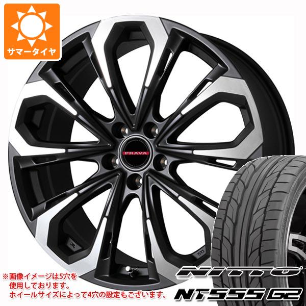 【タイヤ交換対象】ボルボ S90/V90 PB/PD系用 サマータイヤ ニットー NT555 G2 255/40R19 100W XL レイシーン プラバ 5X タイヤホイール4本セット