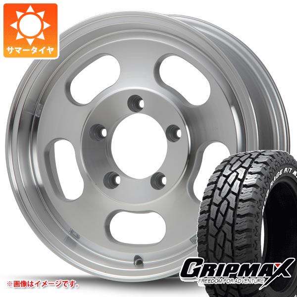【タイヤ交換対象】ジムニーシエラ JB74W用 サマータイヤ グリップマックス マッドレイジ R/T MAX LT185/85R16 105/103Q ホワイトレター MLJ エクストリームJ Dスロット 5.5-16 タイヤホイール4本セット