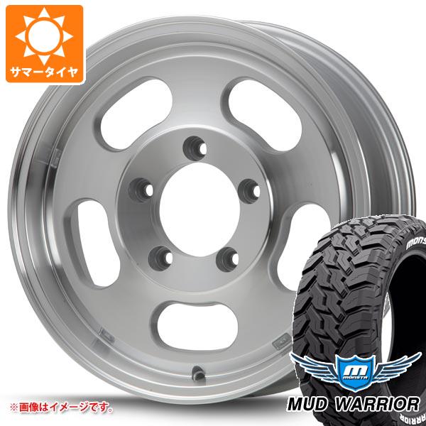 【タイヤ交換対象】5本セット ジムニー JB64W用 サマータイヤ モンスタ マッドウォーリアー LT215/70R16 107/105Q ホワイトレター MLJ エクストリームJ Dスロット 5.5-16 タイヤホイール5本セット