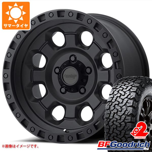 【タイヤ交換対象】ジープ ラングラー JK/JL系用 サマータイヤ BFグッドリッチ オールテレーンT/A KO2 33x12.50R18LT 118S ブラックレター アメリカンレーシング AR201 タイヤホイール4本セット