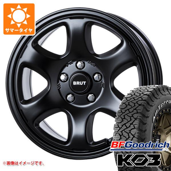 【タイヤ交換対象】ジープ ラングラー JK/JL系用 サマータイヤ BFグッドリッチ オールテレーンT/A KO3 LT285/70R17 121/118S ホワイトレター ブルート BR-44 タイヤホイール4本セット