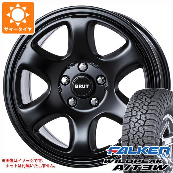 【タイヤ交換対象】5本セット ジープ ラングラー JK/JL系用 サマータイヤ ファルケン ワイルドピーク A/T3W LT265/70R17 121/118R ブルート BR-44 タイヤホイール5本セット