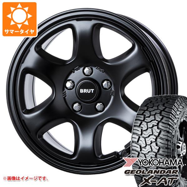 【タイヤ交換対象】RAV4 50系用 サマータイヤ ヨコハマ ジオランダー X-AT G016 265/65R17 116T XL ブラックレター ブルート BR-44 7.5-17 タイヤホイール4本セット