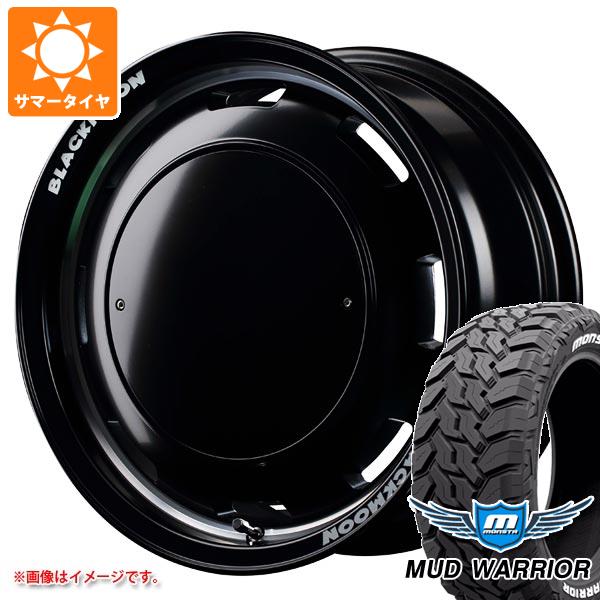【タイヤ交換対象】ジムニー JB64W用 サマータイヤ モンスタ マッドウォーリアー LT215/70R16 107/105Q ホワイトレター ガルシア シスコ ブラックムーンエディション 5.5-16 タイヤホイール4本セット