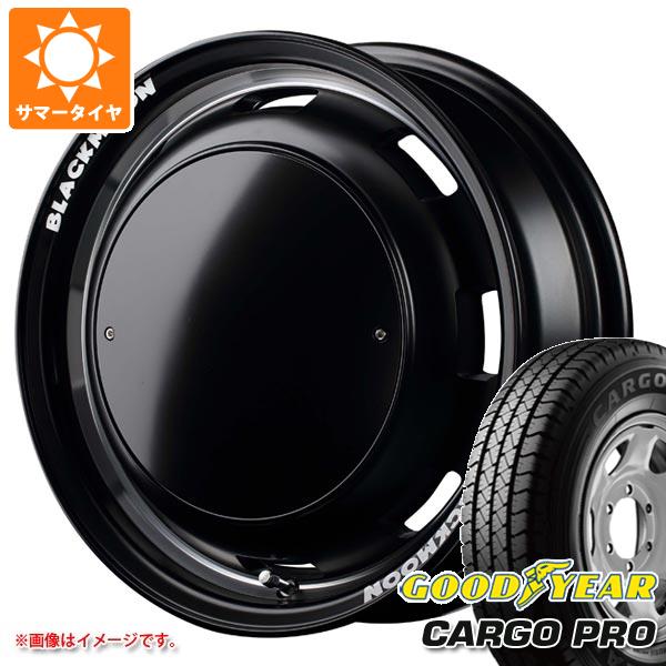 【タイヤ交換対象】キャリイ DA16T用 サマータイヤ グッドイヤー カーゴ プロ 165/80R14 91/90N (165R14 6PR相当) ガルシア シスコ ブラックムーンエディション 4.5-14 タイヤホイール4本セット