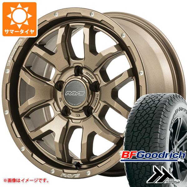 【タイヤ交換対象】エクリプスクロス GK系用 サマータイヤ BFグッドリッチ トレールテレーンT/A 225/65R17 102T アウトラインホワイトレター レイズ デイトナ F6 ブースト 7.0-17 タイヤホイール4本セット