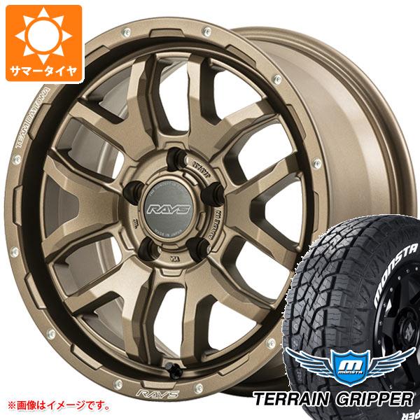 【タイヤ交換対象】エクリプスクロス GK系用 サマータイヤ モンスタ テレーングリッパー 225/65R17 106T ホワイトレター レイズ デイトナ F6 ブースト 7.0-17 タイヤホイール4本セット