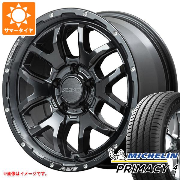 【タイヤ交換対象】エクリプスクロス GK系用 サマータイヤ ミシュラン プライマシー4 225/65R17 102H レイズ デイトナ F6 ブースト 7.0-17 タイヤホイール4本セット
