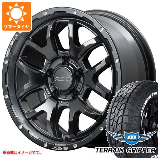 【タイヤ交換対象】エクリプスクロス GK系用 サマータイヤ モンスタ テレーングリッパー 225/65R17 106T ホワイトレター レイズ デイトナ F6 ブースト 7.0-17 タイヤホイール4本セット