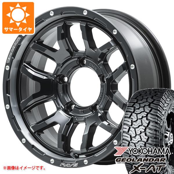 【タイヤ交換対象】5本セット ジムニーシエラ JB74W用 サマータイヤ ヨコハマ ジオランダー X-AT G016 LT235/70R16 104/101Q ブラックレター レイズ デイトナ F6 ブースト 6.0-16 タイヤホイール5本セット