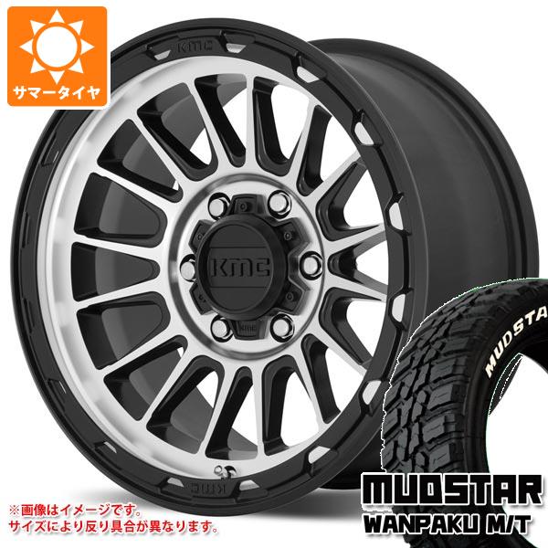 【タイヤ交換対象】エクリプスクロス GK系用 サマータイヤ マッドスター ワンパク M/T 235/70R16 106S ホワイトレター KMC KM542 インパクト 7.0-16 タイヤホイール4本セット