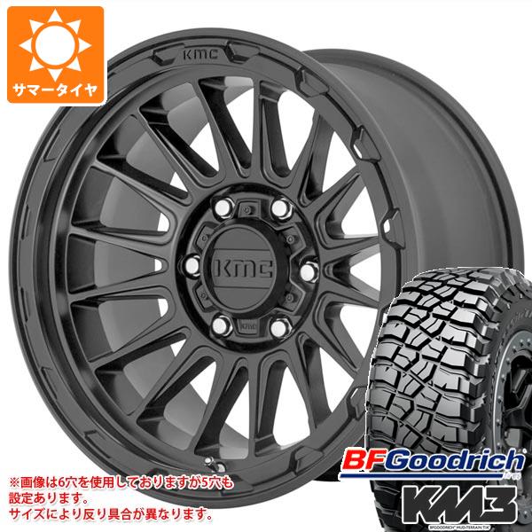 【タイヤ交換対象】ハイラックスサーフ215系用 サマータイヤ BFグッドリッチ マッドテレーンT/A KM3 LT265/65R17 120/117Q KMC KM542 インパクト 8.0-17 タイヤホイール4本セット