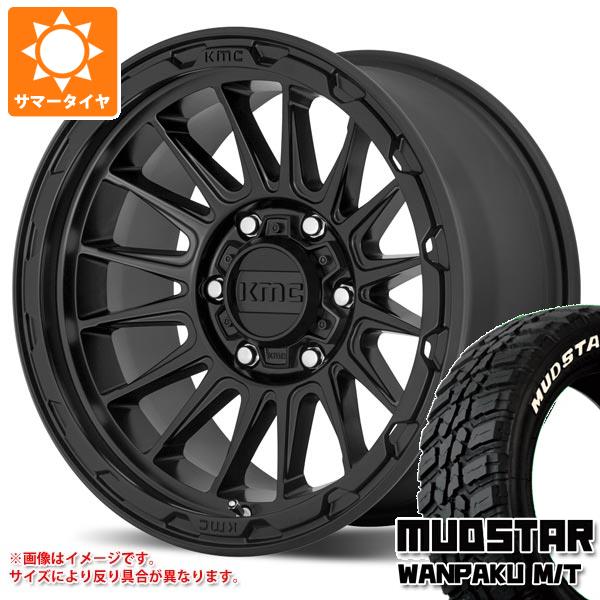 【タイヤ交換対象】エクリプスクロス GK系用 サマータイヤ マッドスター ワンパク M/T 235/70R16 106S ホワイトレター KMC KM542 インパクト 7.0-16 タイヤホイール4本セット