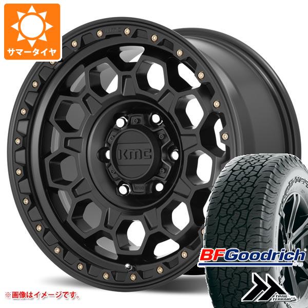 【タイヤ交換対象】サマータイヤ 265/65R17 112T BFグッドリッチ トレールテレーンT/A アウトラインホワイトレター KMC KM545 トレック 8.0-17 タイヤホイール4本セット