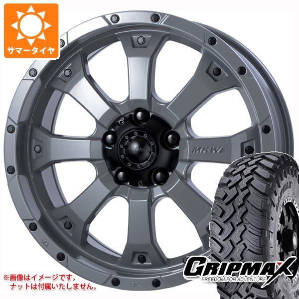 【タイヤ交換対象】アウトランダー GF/GG系用 サマータイヤ グリップマックス マッドレイジ M/T LT235/70R16 106Q ホワイトレター MKW MK-46 7.0-16 タイヤホイール4本セット