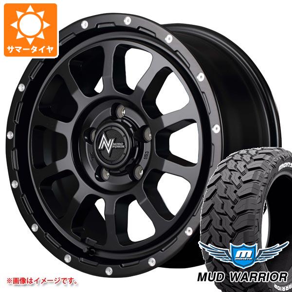 【タイヤ交換対象】ミツビシ エクリプスクロス GK系用 サマータイヤ モンスタ マッドウォーリアー LT215/70R16 107/105Q ホワイトレター ナイトロパワー M10 パーシング 7.0-16 タイヤホイール4本セット