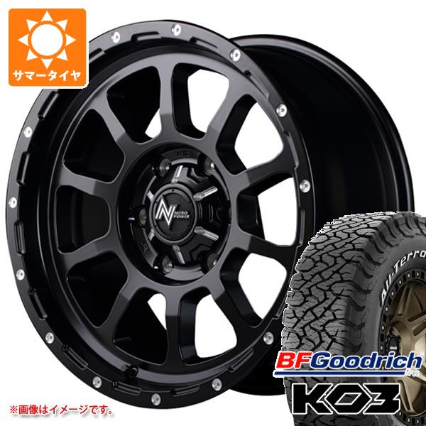 【タイヤ交換対象】トヨタ ハイエース 200系用 サマータイヤ BFグッドリッチ オールテレーンT/A KO3 LT195/80R15 107S ホワイトレター ナイトロパワー M10 パーシング 6.0-15 タイヤホイール4本セット
