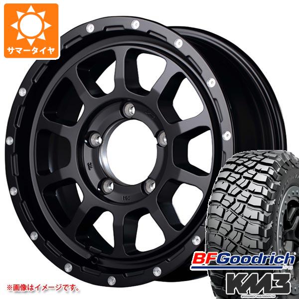 【タイヤ交換対象】5本セット スズキ ジムニーシエラ JB74W用 サマータイヤ BFグッドリッチ マッドテレーンT/A KM3 LT225/75R16 115/112Q ナイトロパワー M10 パーシング 6.0-16 タイヤホイール5本セット