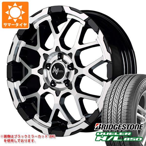 Rakuten - 【タイヤ交換対象】サマータイヤ 225/60R18 100H ブリヂストン デューラー H/L850 ナイトロパワー M28 バレット 7.0-18 タイヤホイール4本セット