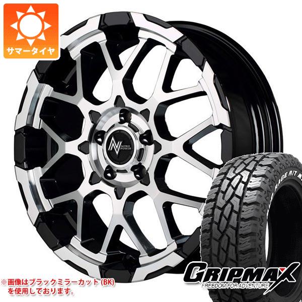 【タイヤ交換対象】ミツビシ エクリプスクロス GK系用 サマータイヤ グリップマックス マッドレイジ R/T MAX LT225/70R16 102/99R ホワイトレター ナイトロパワー M28 バレット 7.0-16 タイヤホイール4本セット