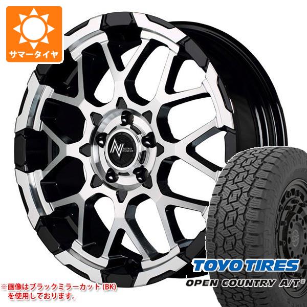 【タイヤ交換対象】ミツビシ エクリプスクロス GK系用 サマータイヤ トーヨー オープンカントリー A/T3 225/70R16 103H ブラックレター ナイトロパワー M28 バレット 7.0-16 タイヤホイール4本セット
