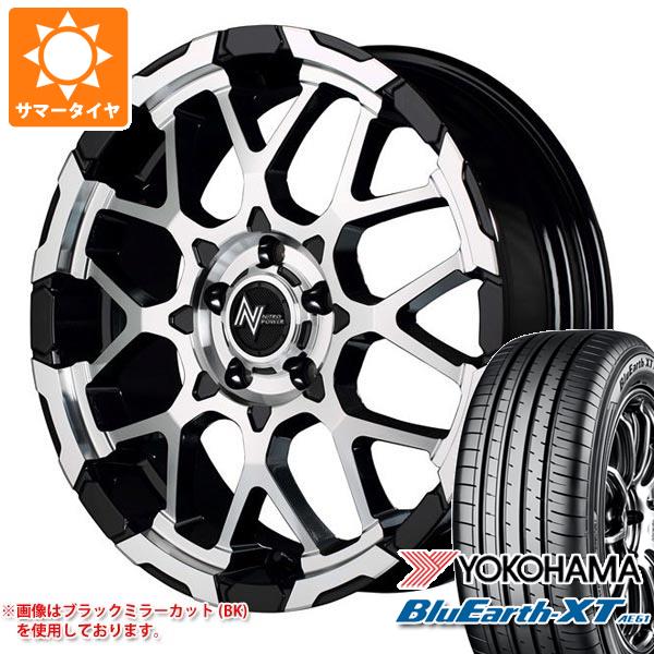 【タイヤ交換対象】アウトランダー GF/GG系用 サマータイヤ ヨコハマ ブルーアースXT AE61 215/70R16 100H ナイトロパワー M28 バレット 7.0-16 タイヤホイール4本セット