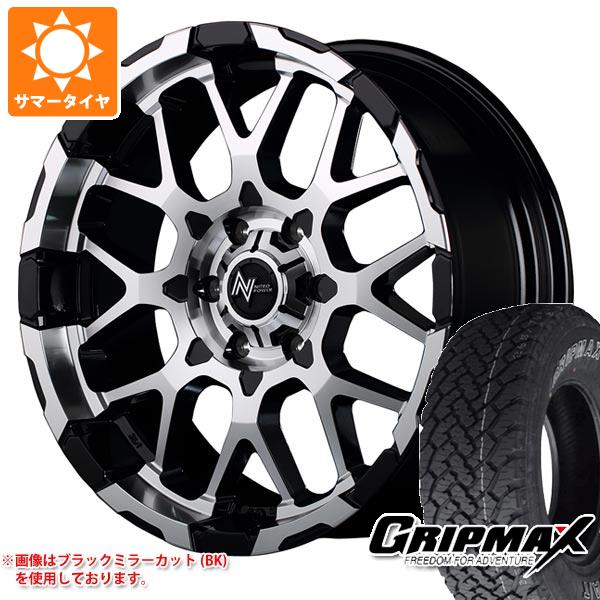 ハイエース 200系専用 サマータイヤ グリップマックス グリップマックス A/T 215/70R16 100T アウトラインホワイトレター ナイトロパワー M28 バレット 6.5-16 タイヤホイール4本セット
