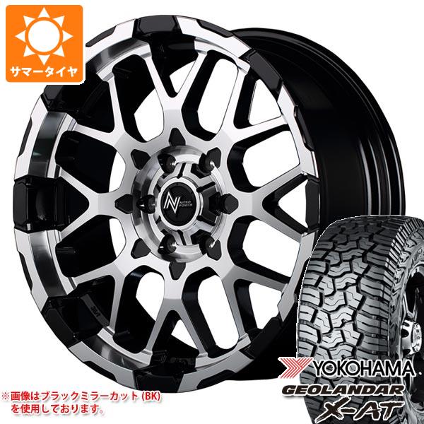 【タイヤ交換対象】ハイラックス 120系用 サマータイヤ ヨコハマ ジオランダー X-AT G016 LT275/55R20 120/117Q ブラックレター ナイトロパワー M28 バレット 8.5-20 タイヤホイール4本セット