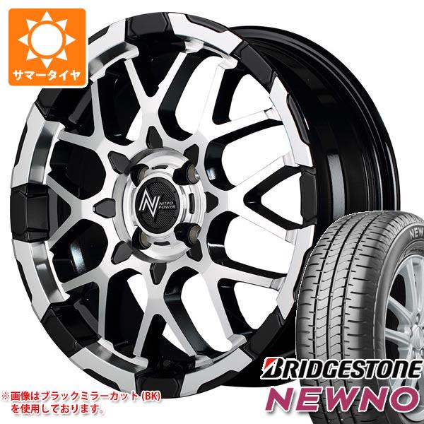 【タイヤ交換対象】キャリイ DA16T用 サマータイヤ ブリヂストン ニューノ 165/60R15 77H ナイトロパワー M28 バレット 5.0-15 タイヤホイール4本セット