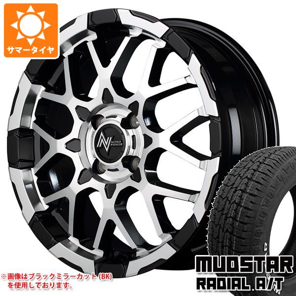 【タイヤ交換対象】キャリイ DA16T用 サマータイヤ マッドスター ラジアル A/T 165/60R15 77S ホワイトレター ナイトロパワー M28 バレット 5.0-15 タイヤホイール4本セット