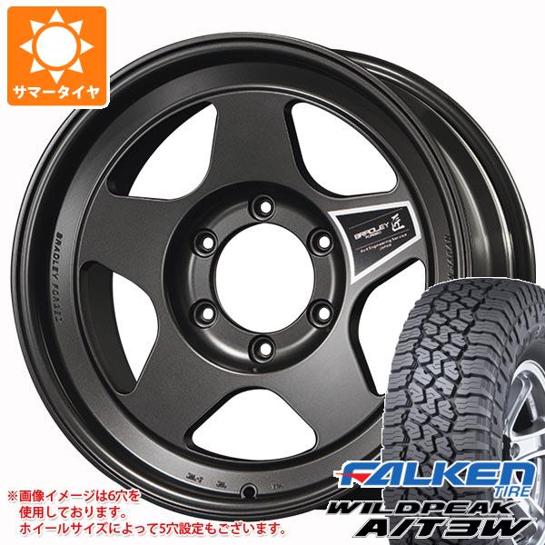 【タイヤ交換対象】ランドクルーザー プラド 150系用 サマータイヤ ファルケン ワイルドピーク A/T3W LT265/70R17 121/118R ブラッドレー フォージド タクミ 8.0-17 タイヤホイール4本セット