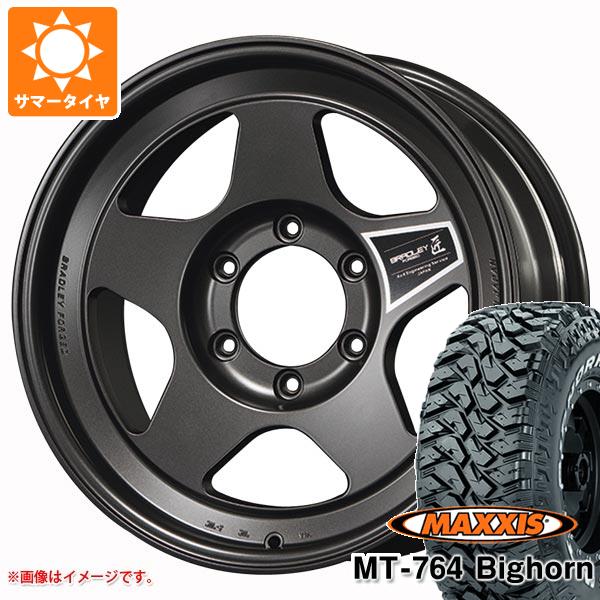 【タイヤ交換対象】サマータイヤ 265/70R17 118/115Q 8PR マキシス MT-764 ビッグホーン ホワイトレター ブラッドレー フォージド タクミ 8.0-17 タイヤホイール4本セット