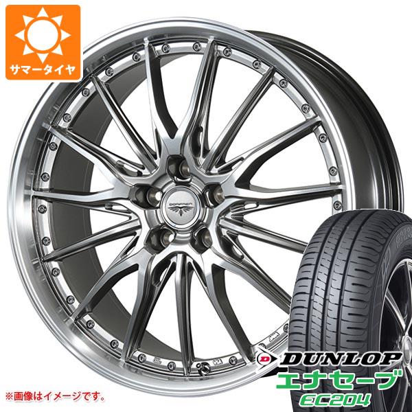 【タイヤ交換対象】サマータイヤ 215/45R18 93W XL ダンロップ エナセーブ EC204 ドルフレン ヒューヴァー 7.5-18 タイヤホイール4本セット