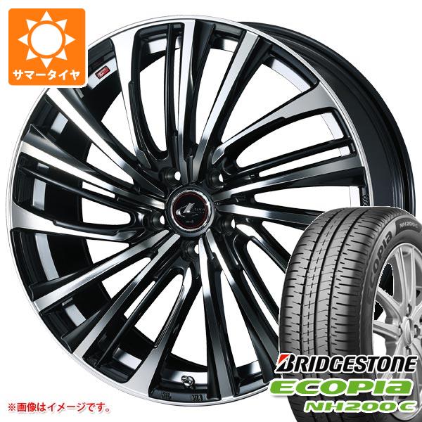 【タイヤ交換対象】サマータイヤ 165/60R15 77H ブリヂストン エコピア NH200C レオニス FS 4.5-15 タイヤホイール4本セット