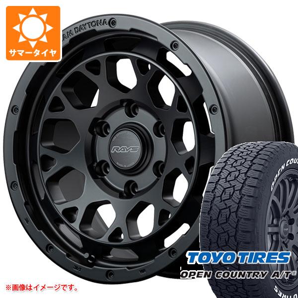 【タイヤ交換対象】5本セット FJクルーザー 10系用 サマータイヤ トーヨー オープンカントリー A/T3 265/70R17 115T ホワイトレター レイズ デイトナ M9 8.0-17 タイヤホイール5本セット