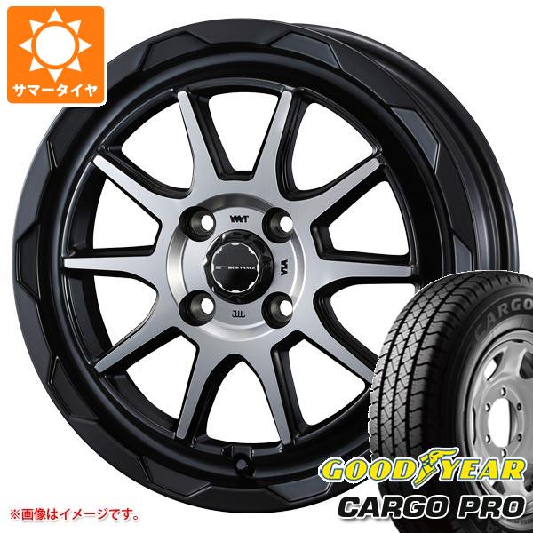 【タイヤ交換対象】キャリイ DA16T用 サマータイヤ グッドイヤー カーゴ プロ 165/80R14 97/95N (165R14 8PR相当) マッドヴァンス06 4.5-14 タイヤホイール4本セット
