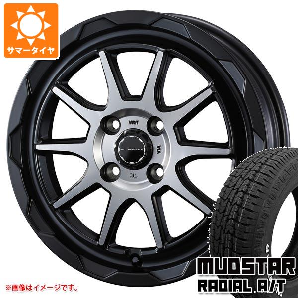 【タイヤ交換対象】キャリイ DA16T用 サマータイヤ マッドスター ラジアル A/T 165/65R14 79S ホワイトレター マッドヴァンス06 4.5-14 タイヤホイール4本セット